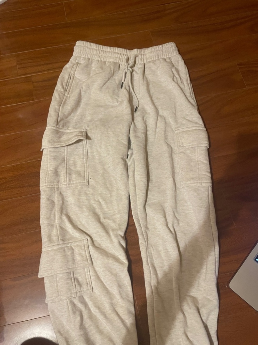 Streetwear Society Light Beige Cargo Sweatpants